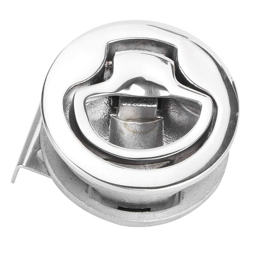 2 Inch Stainless Steel Boat Lock Flush Pull for Marine Deck Round Yacht Replacement 316 Marine Grade No Welding Required Mirror Polished