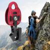 Shanbor Climbing Pulley,4KN Aluminium Heavy Duty Single Swivel Rope Pulley Block for 8-12mm Rope Climbing Pulley view 2