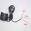 NBpower Ebike LED Light 36V 48V Bike Horn Waterproof Flashlight with Horn for Electric Bike 12W Headlight Front Light Waterproof view 2