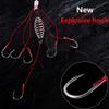 Dyxssm Trap Fishing Hooks Carp Fishing Baits Hook Lure with Fishing Spring Carp Feeder (Pack of 4) (6#) view 2