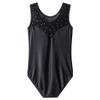 BAOHULU Gymnastics Leotards for Toddler Girls Kids Sparkle Sequins Mesh Top Dancewear B198_SequinBlack_12A view 2