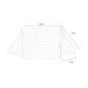 Soccer Goal Net, Heavy Duty Weather-Resistant Easy Install Replacement Portable Net 12x6 FT with Tie Strings for Youth Adults Backyard Park Practice Match Training Games view 3
