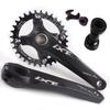 BUCKLOS IXF 104 BCD 30-52T Mountain Bike Crankset -Hollow Integrated MTB 170mm Crank Set- Aluminum Alloy Bike Crankset with Narrow Wide Tooth Chainring Bottom Bracket Bolts (Black/Red). view 1