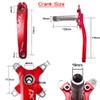 BUCKLOS IXF 104 BCD 30-52T Mountain Bike Crankset -Hollow Integrated MTB 170mm Crank Set- Aluminum Alloy Bike Crankset with Narrow Wide Tooth Chainring Bottom Bracket Bolts (Black/Red) view 2