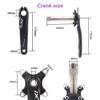 BUCKLOS IXF 104 BCD 30-52T Mountain Bike Crankset -Hollow Integrated MTB 170mm Crank Set- Aluminum Alloy Bike Crankset with Narrow Wide Tooth Chainring Bottom Bracket Bolts (Black/Red). view 2