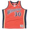 Adult Stephen Curry Golden State Warriors Mitchell & Ness NBA 2009 Alternate Orange Throwback Swingman Jersey - Men's view 2