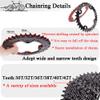 BUCKLOS IXF 104 BCD 30-52T Mountain Bike Crankset -Hollow Integrated MTB 170mm Crank Set- Aluminum Alloy Bike Crankset with Narrow Wide Tooth Chainring Bottom Bracket Bolts (Black/Red) view 3