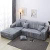 SXFSE Printed L Shaped Sofa Cover for Living Room, 2PCS Stretch Covers for Corner Sofa Slipcover Corner Sectional Chaise Longue Sofa view 1
