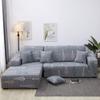 SXFSE Printed L Shaped Sofa Cover for Living Room, 2PCS Stretch Covers for Corner Sofa Slipcover Corner Sectional Chaise Longue Sofa view 4