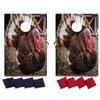 VictoryStore Thanksgiving Bag Toss Game Thanksgiving Cornhole Includes Bags (Turkey Photograph) view 1