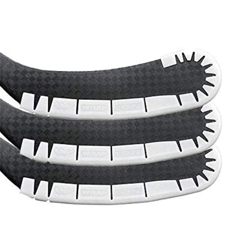 Wraparound Blade Protector for Off Ice Training & Street Hockey - Long Lasting - Fits Kids to Senior Sticks - 3 Pack (White)