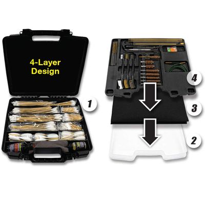 Innovative Products Of America RamRodz Universal Gun Cleaning System - with Solvents and Cleaning Mat