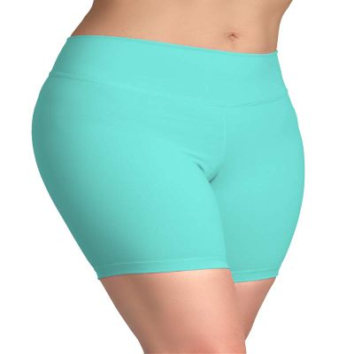 Liakada Girls' Bike Length Short-YXL-33 Turquoise