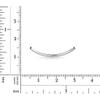 Sterling Silver Curved Tube 25x3mm (2.5mm ID) - 10Pcs (11166)/1 view 2
