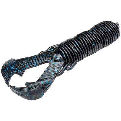 Strike King (RGPB-2) Rage Punch Bug Fishing Lure, 2 - Black/Blue, 3.5", Exclusive Tail Design