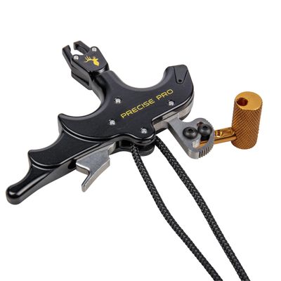 Trophy Ridge Precise Pro Archery Release - Pro Performance, 4-Finger Design, Smooth Sear-Style Mechanism, Torque-Free Rotation, Adjustable Thumb-Trigger and Sear Tension, Sling Wrist Strap Included