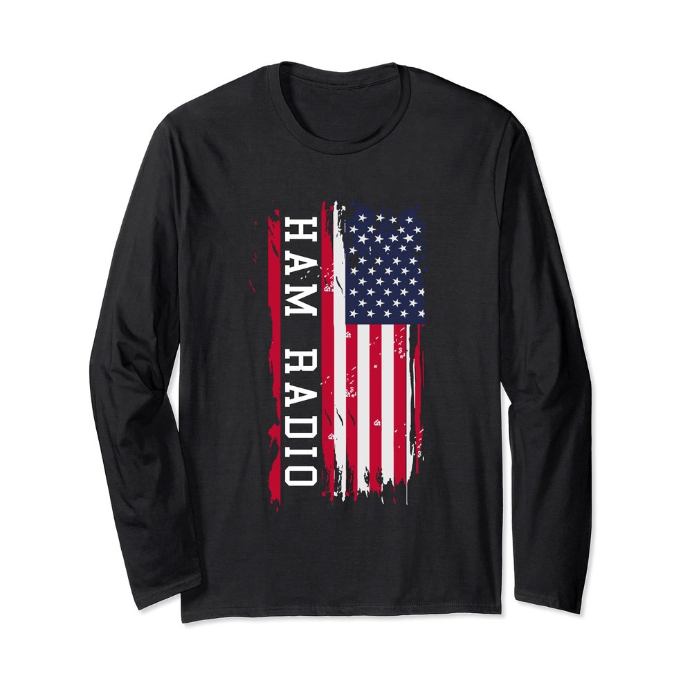 Amateur Ham Radio, USA Radio DJ Long Sleeve T-Shirt