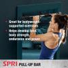 SPRI Pull Up Bar - 8-Grip Door Frame Mounting Pull-Up Bar for Versatile Workouts - Rugged Steel Frame with Foam Handles - Supports 300 Pounds - Fits Door Frames Up to 32 in. Wide  Black) view 3