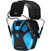 Caldwell E-MAX Pro Electronic Hearing Protection 23-24 NRR - Adjustable Lo Pro Earmuffs for Shooting, Hunting and Range, Neon Blue view 1