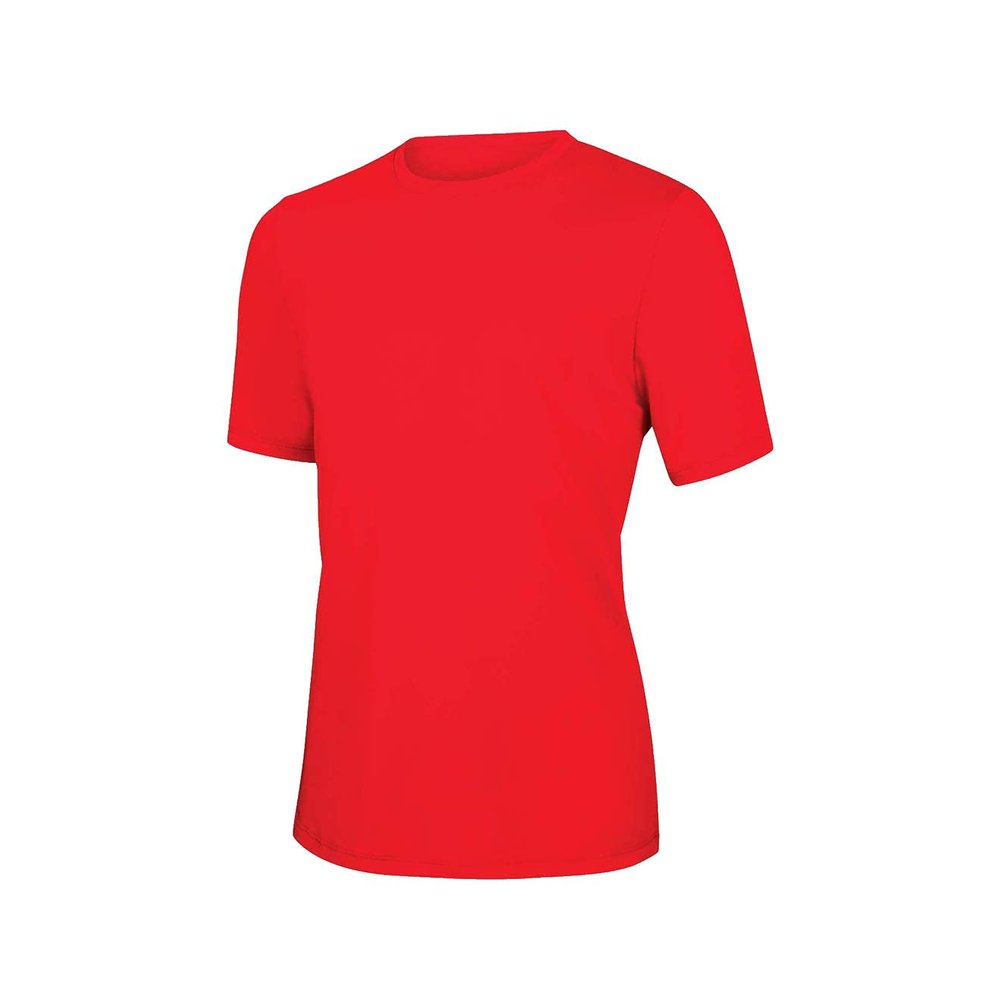 Dolfin Men's Crew Neck Short Sleeve Rash Guard Red