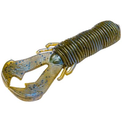 Strike King Rage Punch Bug Fishing Lure, Soft Plastic Creature, Blue Craw