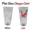 Sunkiss Unlimited Color Changing! NCAA ThermoC Logo Pint Glass (EWU Eagles) view 2