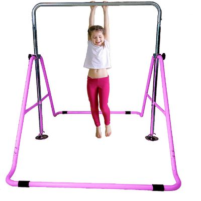 JungleKids Expandable Gymnastics Bars Junior Training Kip Bar Adjustable Height Horizontal Bars Children Folding Training Monkey Bars Child Gym Climbing Tower Playground Balance Bar for Kids Gymnasts