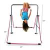 JungleKids Expandable Gymnastics Bars Junior Training Kip Bar Adjustable Height Horizontal Bars Children Folding Training Monkey Bars Child Gym Climbing Tower Playground Balance Bar for Kids Gymnasts view 2