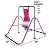 JungleKids Expandable Gymnastics Bars Junior Training Kip Bar Adjustable Height Horizontal Bars Children Folding Training Monkey Bars Child Gym Climbing Tower Playground Balance Bar for Kids Gymnasts view 3