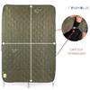 Farm Blue OD Green Army Camping Blanket Tactical Woobie Blanket Poncho Liner - Lightweight, Multifunctional, All Weather Blankets - Camping Gear, Backpacking and More Use - Olive Drab Green view 3