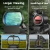 EZshoot Red Green Dot Gun Sight Scope Reflex Sight, 4 Adjustable Reticles Holographic Optic Black with 20mm Rail Mount view 4