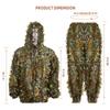 Amoper Ghillie Suit 3D Leafy Hunting Suits, Outdoor Hooded Camouflage Clothing for Man, Gilly Suit Camo Outfit with Jacket & Pants -Breathable (Height 3.0-3.8 ft) view 3