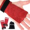 KAYANA 3 Hole Leather Gymnastics Hand Grips - Palm Protection and Wrist Support for Cross Training, Kettlebells, Pull ups, Weightlifting, Chin ups, Workout, & Exercise (Red, X-Small) view 1
