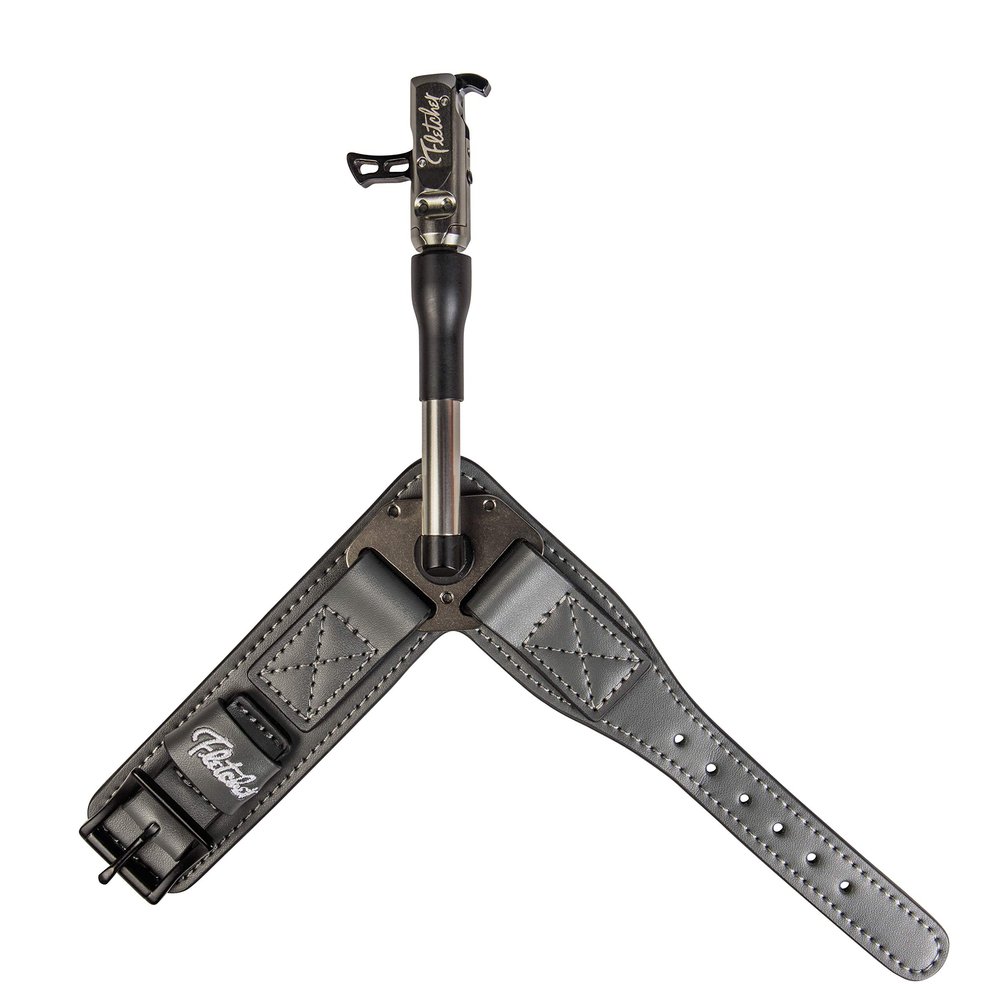 Trophy Ridge DrawPoint Archery Bow Release - Infinitely Adjustable Index Finger Release with 360-Degree Rotation, Customizable Length, Smooth Leather Wrist Strap