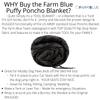 Farm Blue Black Camo Camping Military Blanket Tactical Woobie Blanket Poncho Liner - Lightweight, Multifunctional, All Weather Blankets - Camping Gear, Backpacking and Other Outdoor Activities view 4