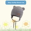 BAVST Baby Beanie Hat for Winter with Earfalp Cute Bear Kids Toddler Girls Boys Warm Knit Cap 0-2Years(Bear Ear- Light Grey,S) view 2