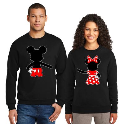 Natural Underwear Family Trip Hugging Couple Sweatshirt #1 Ears Mom Dad Sweatshirts Magic Kingdom Family Vacation Men Women Sweatshirts Sweaters Black Women Large