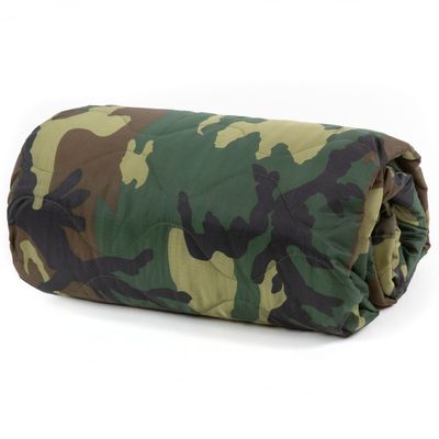 Farm Blue Jungle Camo Army Camping Blanket - Authentic and Improved Woobie Blanket Poncho Liner - Lightweight, Multi-Functional, All Weather, Versatile - Go Backpacking or Car Camping Outdoor