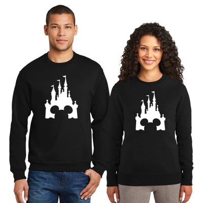 Natural Underwear Family Trip Couple Sweatshirt #1 Castle Magic Kingdom Family Vacation Men Women Sweatshirts Sweaters Black Men XX-Large