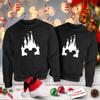 Natural Underwear Family Trip Couple Sweatshirt #1 Castle Magic Kingdom Family Vacation Men Women Sweatshirts Sweaters Black Men XX-Large view 3
