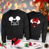 Natural Underwear Family Trip Couple Sweatshirt #1 with Stars Hearts Sunglasses Family Vacation Men Women Sweatshirts Sweaters Black Women Medium view 3