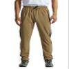 TBMPOY Men's Hiking Pants Quick Dry Lightweight Travel Track Running Active Jogger Sweatpants with Pockets Khaki XXL view 1