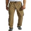 TBMPOY Men's Hiking Pants Quick Dry Lightweight Travel Track Running Active Jogger Sweatpants with Pockets Khaki XXL view 2