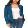 EXCHIC Women's Long Sleeve Open Front Cardigan Sweater Lightweight Casual Knit Sweaters (Indigo Blue, X-Large) view 4