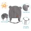 BAVST Baby Toddler Winter Beanie Warm Boys Girls Earflap Hat Infant Knit Caps Cute Bear Soft Cotton Lining for 0-36M(Grey-Light,S) view 2