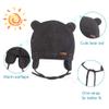 BAVST Baby Toddler Winter Beanie Warm Boys Girls Earflap Hat Infant Knit Caps Cute Bear Soft Cotton Lining for 0-36M(Grey-Dark,M) view 2