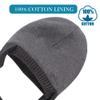 BAVST Baby Toddler Winter Beanie Warm Boys Girls Earflap Hat Infant Knit Caps Cute Bear Soft Cotton Lining for 0-36M(Grey-Dark,M) view 3