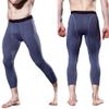 Yuerlian Men's 3/4 Running Compression Tights Capri Pants Baselayer Cool Dry Sports Tights view 2
