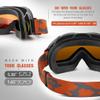 OutdoorMaster OTG Ski Goggles - Over Glasses Ski/Snowboard Goggles for Men, Women & Youth - 100% UV Protection (Pattern Frame + VLT 25% Orange Lens with REVO Silver) view 2