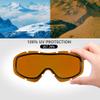 OutdoorMaster OTG Ski Goggles - Over Glasses Ski/Snowboard Goggles for Men, Women & Youth - 100% UV Protection (Pattern Frame + VLT 25% Orange Lens with REVO Silver) view 3